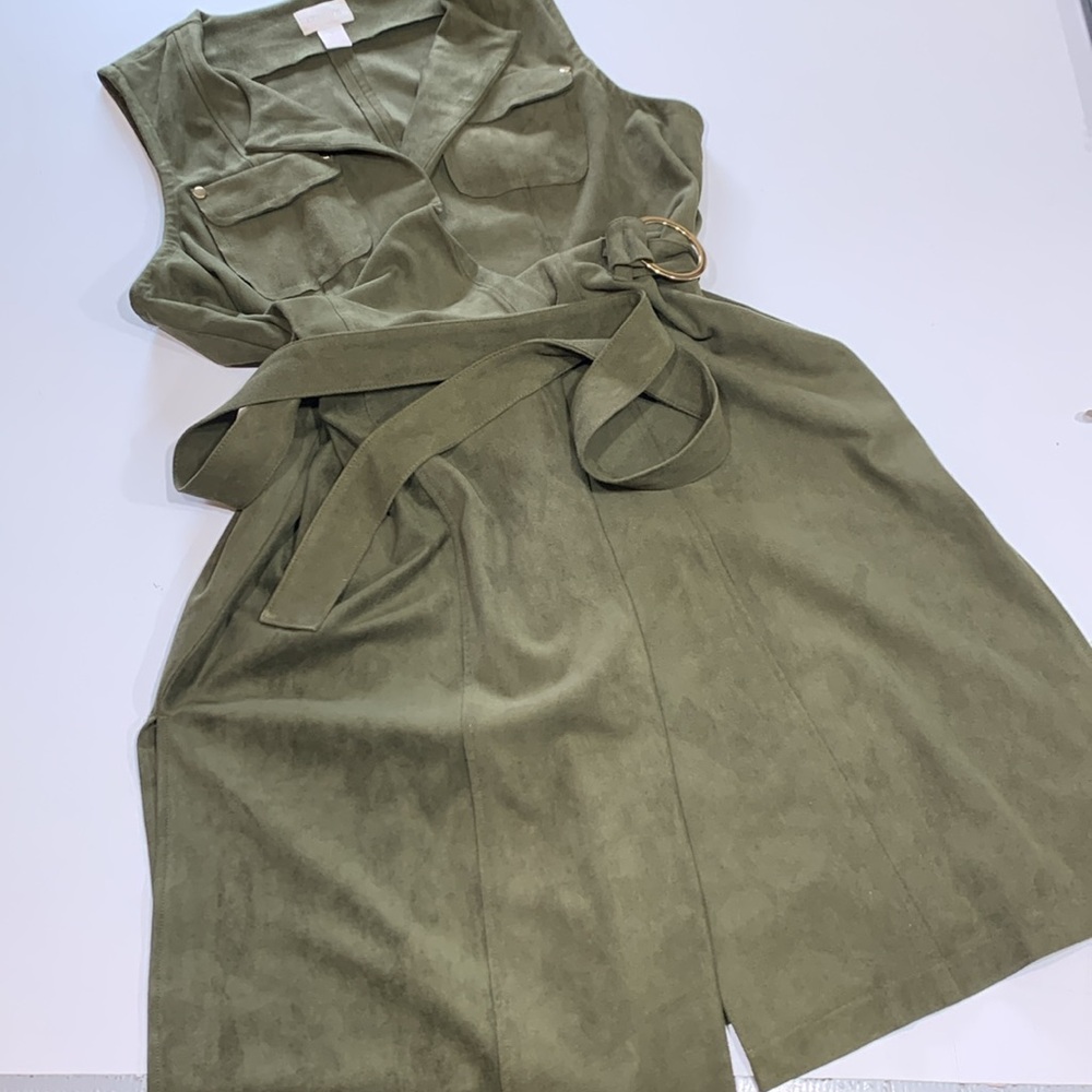Chico’s suede wrap dress size medium